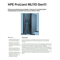 HPE PL ML110g11 3508U (2.1G/8C) 1x32G 2x480G 2x1000W 2x1G VROC Smart Choice
