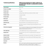 HPE PL DL380g11 4509Y (2.6/8C) 2x32G (p64706) 8SFF MR408i-o 2x480G 2x1000W 4x1Gb NBD333 Smart Choice