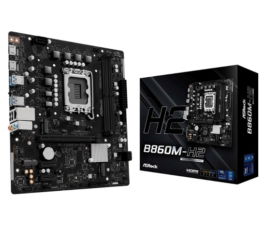 ASRock MB Sc LGA1851 B860M-H2, Intel B860, 2xDDR5, 2xHDMI, mATX