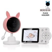EVOLVEO Baby Monitor N3, LCD displej, IR přísvit, růžová