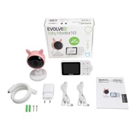 EVOLVEO Baby Monitor N3, LCD displej, IR přísvit, růžová