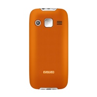 EVOLVEO EasyPhone XR, mobilní telefon pro seniory s nabíjecím stojánkem, oranžová