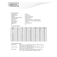 DIGITUS CAT 6A U-FTP Kabel 4x2,drát AWG23, LSOH, modrý, 305m