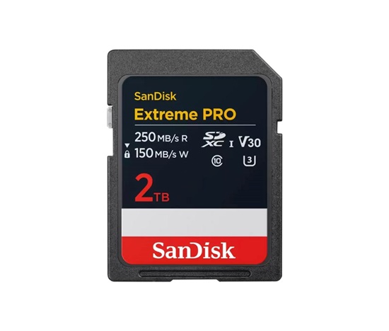SanDisk SDXC karta 2TB Extreme PRO (250 MB/s Class 10, UHS-I U3 V30)