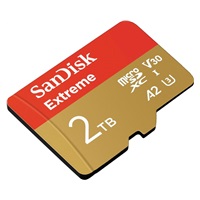 SanDisk micro SDXC karta 2TB Extreme (240 MB/s A2 UHS-I U3 V30) + adaptér