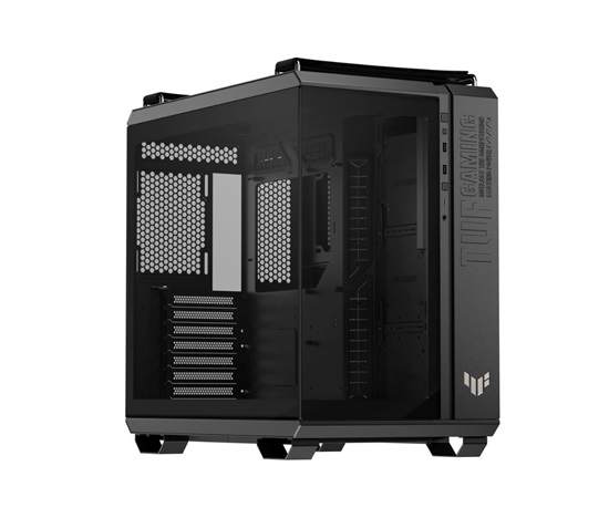 ASUS case TUF GAMING GT502 HORIZON, Mid Tower, průhledná bočnice, 4x 120mm ARGB Fan, černá