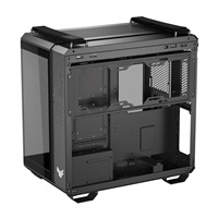 ASUS case TUF GAMING GT502 HORIZON, Mid Tower, průhledná bočnice, 4x 120mm ARGB Fan, černá