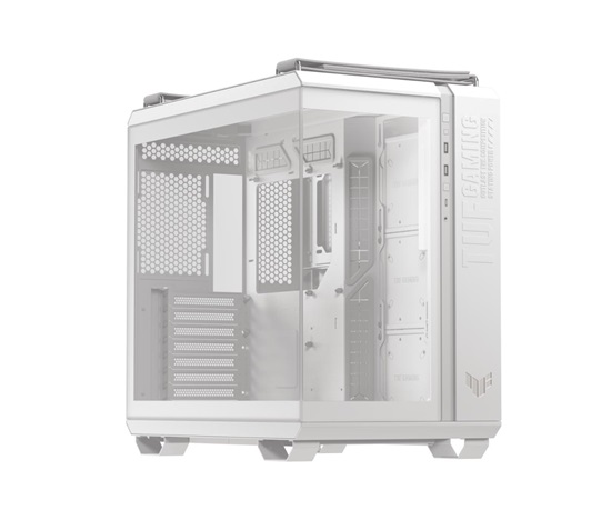 ASUS case TUF GAMING GT502 HORIZON, Mid Tower, průhledná bočnice, 4x 120mm ARGB Fan, bílá