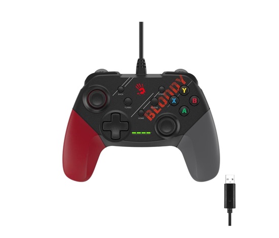 A4tech Bloody GP30, gamepad, USB, černo-červený