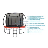 Marimex Premium trampolína 305 cm + vnitřní ochranná síť + schůdky ZDARMA