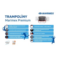 Marimex Premium trampolína 305 cm + vnitřní ochranná síť + schůdky ZDARMA