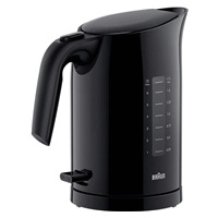 Braun WK 3100 BK PurEase rychlovarná konvice, 2200 W, otočná základna, 1.7 l, automatické vypnutí, černá
