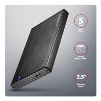 AXAGON EE25-XA6C, USB-C 5Gbps - SATA 6G, 2.5" kovový ALINE box