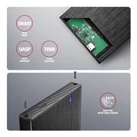 AXAGON EE25-XA6C, USB-C 5Gbps - SATA 6G, 2.5" kovový ALINE box