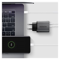 AXAGON ACU-PQ67D GaN nabíjačka do siete 67W, USB-A + USB-C, PD3.0/PPS/QC4+/SFC2.0/Apple, LCD display