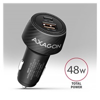AXAGON PWC-PQ48 nabíjačka do auta 48W, USB-A+USB-C, PD3.0/PPS/QC4+/SFC/Apple