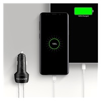 AXAGON PWC-PQ48 nabíjačka do auta 48W, USB-A+USB-C, PD3.0/PPS/QC4+/SFC/Apple