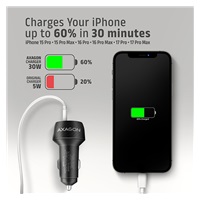 AXAGON PWC-PQ48 nabíjačka do auta 48W, USB-A+USB-C, PD3.0/PPS/QC4+/SFC/Apple