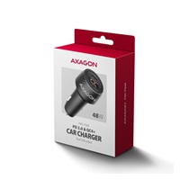 AXAGON PWC-PQ48 nabíjačka do auta 48W, USB-A+USB-C, PD3.0/PPS/QC4+/SFC/Apple