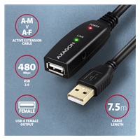 AXAGON ADR-207, USB 2.0 A-M -> A-F aktívny predlžovací / repeater kábel, 7.5m