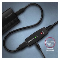 AXAGON ADR-207, USB 2.0 A-M -> A-F aktívny predlžovací / repeater kábel, 7.5m