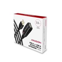 AXAGON ADR-207, USB 2.0 A-M -> A-F aktívny predlžovací / repeater kábel, 7.5m