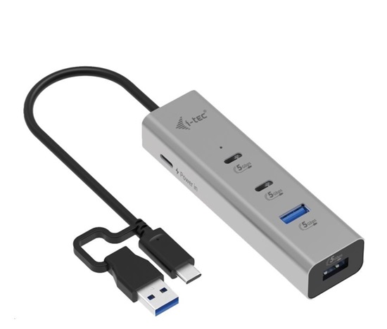 i-tec Universal Charging Metal HUB 2x USB-C + 2x USB-A Port, PD 85W
