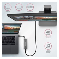 AXAGON HMC-5G21, USB 10Gbps hub, porty 2x USB-A, 2x USB-C, HDMI 4k/30, PD 60W, kábel USB-C 13cm