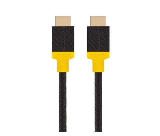 Tactical kabel HDMI 2,1, 8K, délka 2,1 m, černo-žlutá