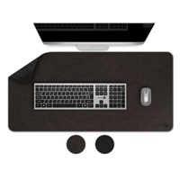 CONNECT IT Podložka pod klávesnici a myš DoubleColor Pad, 900x400, Černá / Tmavě hnědá