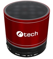C-TECH repro SPK-08R, bluetooth, červená