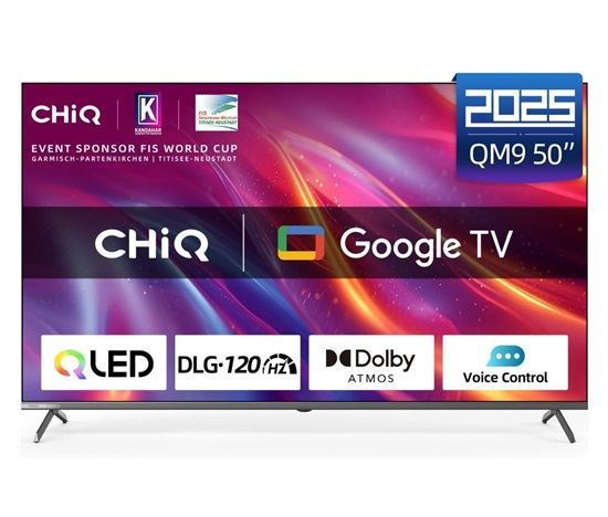 CHiQ U50QM9G TV 50", UHD QLED Google TV - rozbaleno