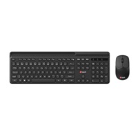 C-TECH klávesnice s myší WLKMC-05B, Bezdrátový set 2.4GHz, CZ, Černá