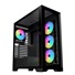 VeinX case GL29AL-BK, ATX, Průhledná bočnice, 4x 120mm ARGB Fan, ARGB Hub, Černá