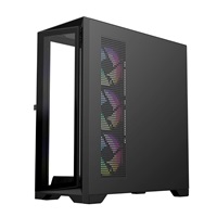 VeinX case GL29AL-BK, ATX, Průhledná bočnice, 4x 120mm ARGB Fan, ARGB Hub, Černá