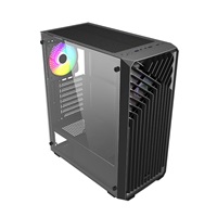 VeinX case OD15A-BK, ATX, Průhledná bočnice, Černá, bez ventilátorů