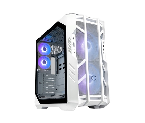 BAZAR - Cooler Master case HAF 700, E-ATX, Průhledná bočnice, 2x200mm ARGBFan,3x 120mm ARGB Fan, ARGBHub,Bílá -Rozbaleno