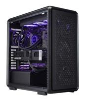 Cooler Master case MasterFrame 600 Black, Průhledná bočnice, ATX, 3x 140mm Fan, 1x 120mm Fan, Černá