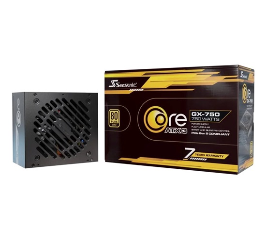 SEASONIC zdroj Core GX-750, 750W, 120mm, 80+ Gold, Plně Modulární, ATX 3.1