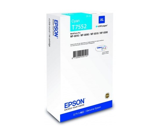 Atramentová kazeta EPSON WF-8xxx Series XL Yellow - 4000str. (39 ml)