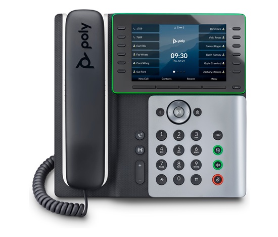 Poly Edge E550 IP telefon, PoE