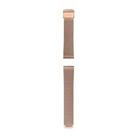 Garett univerzální řemínek 18 mm, zlatorůžový kovový, typ Mesh rose gold