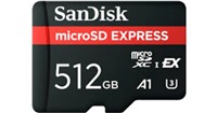 SanDisk micro SDXC karta 512GB Express (880/650 MB/s, A1, UHS-I, U3)