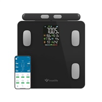 TrueLife FitScale W8 BT Black - osobní diagnostická bluetooth váha