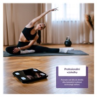 TrueLife FitScale W8 BT Black - osobní diagnostická bluetooth váha