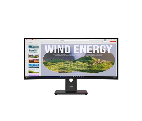 LENOVO LCD T34WD-40 - 34",VA,matný,21:9,3440x1440,120Hz,4ms,300cd,3000:1,HDMI,DP,USB-C,PD100W,RJ45,USBhub,VESA