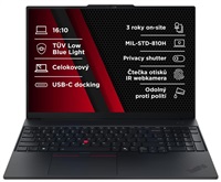 LENOVO NTB ThinkPad E16 AMD G3 - Ryzen5 230,16" WUXGA,16GB,512SSD,FHD+IRcam,W11P