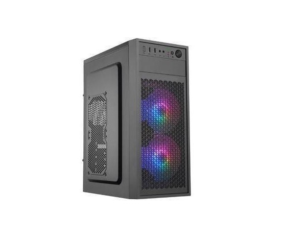 BAZAR - EUROCASE skříň ML N6-530B, Midi Tower, 2x USB 3.0, 2x audio, bez zdroje - Rozbaleno (Komplet)
