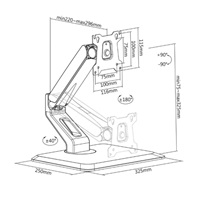 BAZAR - Stojan na monitor Fiber Mounts FRIOS - Rozbaleno (Komplet)