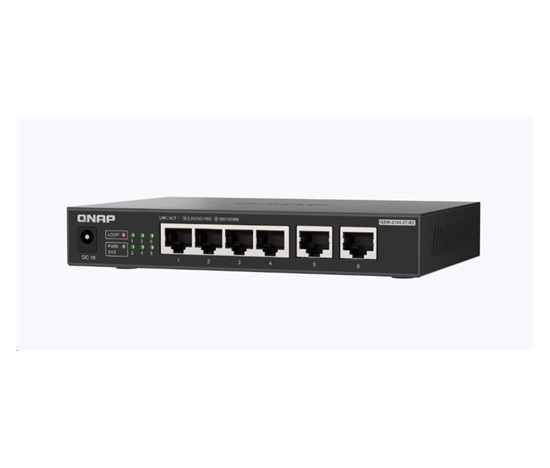 QNAP switch QSW-2104-2T-R2 (4x2,5GbE,2x10GbE,fanless)